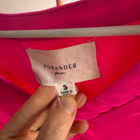 Pomander Place  Electric Pink Crepe Kenzo Dress (size small) - Picture 14 of 14